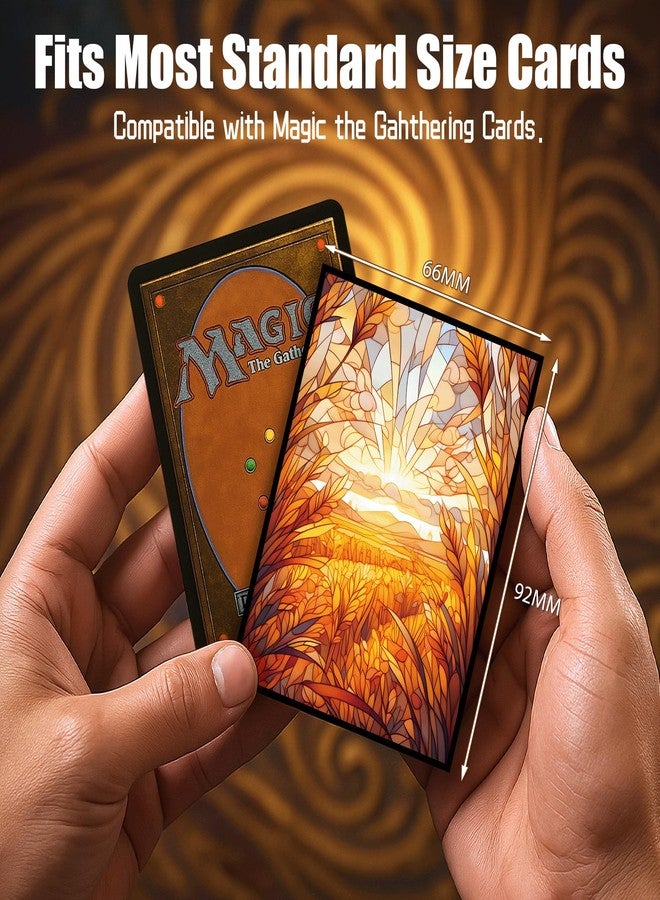 Kiiransr MTG Card Sleeves - Plains- Ultra Clear Front & Matte Finish Back, 100 Count Standard Size Matte Art Sleeve for Magic The Gathering - Image 4
